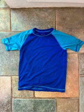 OP Kids Two-Tone Blue Short Sleeve Rashguard